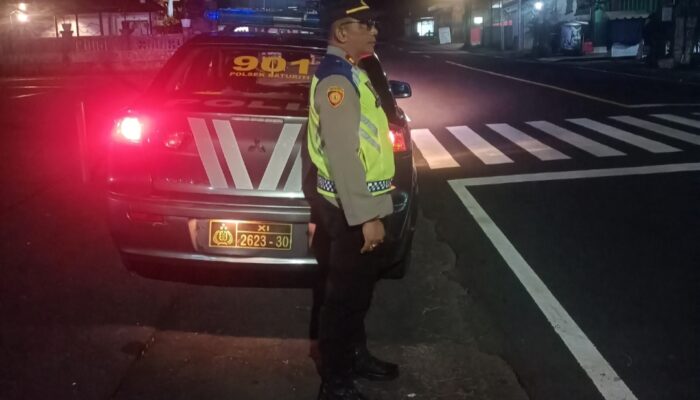 Patroli Barcode Polsek Baturiti Pantau Wilayah Rawan, Situasi Kondusif