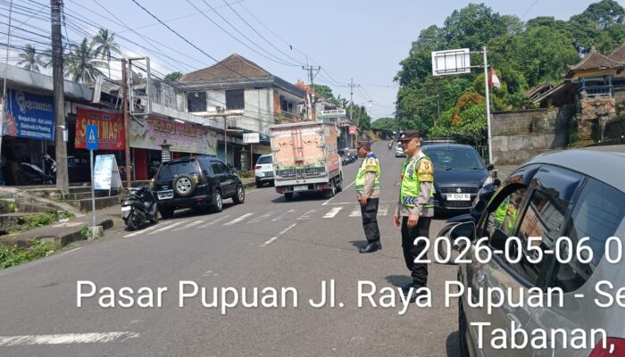 Strong Point Pagi Hari, Polsek Pupuan Hadirkan Pelayanan Maksimal Demi Kelancaran Aktivitas Masyarakat