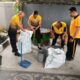 Personel Polsek Baturiti Laksanakan Pembersihan dan Pemilahan Sampah di Mako