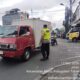 Atensi Kemacetan dan Laka Lantas, Polsek Kediri Gelar Strong Point Siang di Simpang Untab
