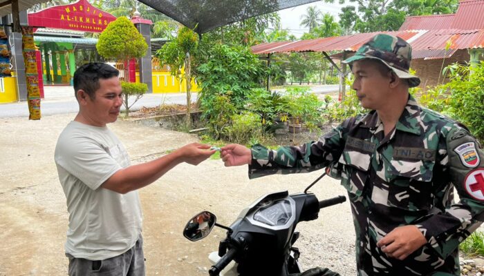 Setiap Hari Satgas Kes TMMD 128 Langkat Sisir Kampung Layani Warga Sakit