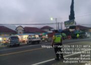 Strong Point Sore Polsek Baturiti Antisipasi Kemacetan di Simpang Pasar Baturiti