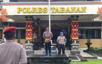 Waka Polres Tabanan Pimpin Apel Jam Pimpinan, Tekankan Disiplin dan Tanggung Jawab Personel