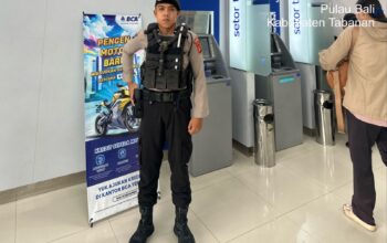 Sat Samapta Polres Tabanan Perkuat Pengamanan Objek Vital, Hadirkan Rasa Aman bagi Masyarakat dan Perbankan