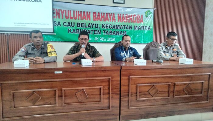 Kanit Binmas Polsek Marga Berikan Penyuluhan Bahaya Narkoba
