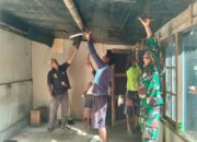 Gotong Royong Rehab RTLH, Babinsa Pakunden Bersama Warga Wujud Kepedulian Untuk Masyarakat