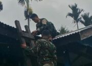 Pos Selal Yonif 751/VJS Pasang Solar Panel dan Aki untuk Warga Kampung Beringin