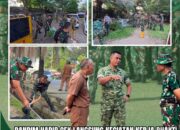 Dandim 0418/Palembang Tinjau Langsung Kerja Bakti Gerakan Nasional Indonesia Asri di Stadion Kamboja