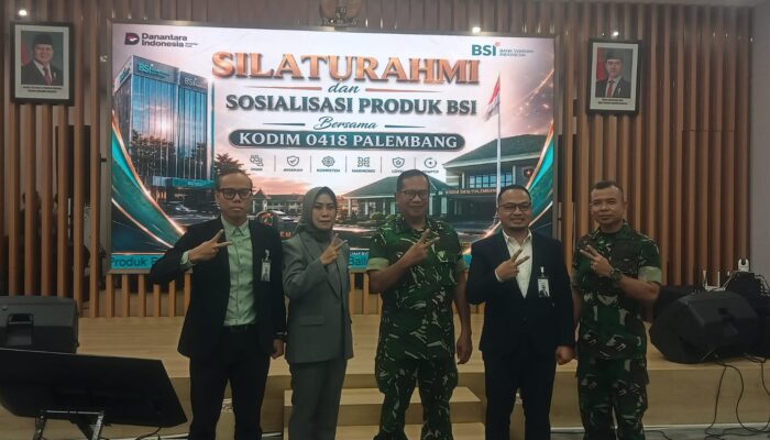 BSI Sosialisasikan Produk dan Layanan Perbankan Syariah kepada Anggota Kodim 0418/Palembang