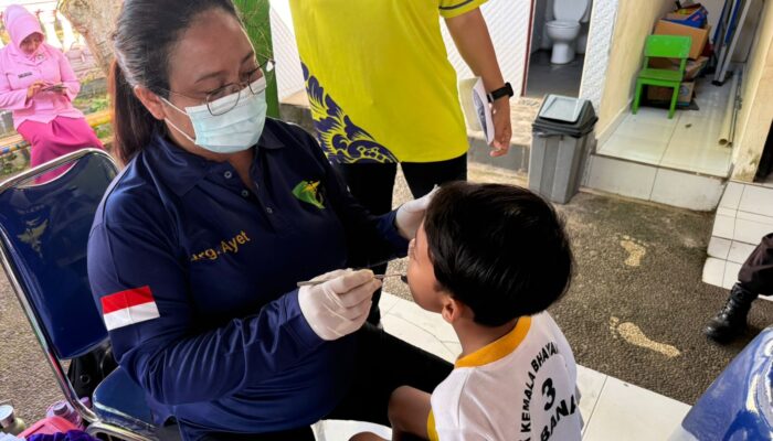 Sambut HUT Bhayangkara ke-80, Sidokkes Polres Tabanan Gelar Pemeriksaan Kesehatan Gratis bagi Puluhan Siswa TK Kemala Bhayangkari 3
