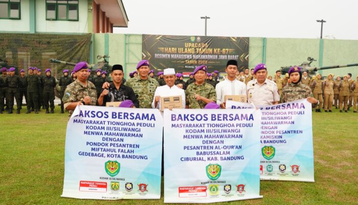 PANGDAM III/SILIWANGI PIMPIN UPACARA HUT KE-67 MENWA MAHAWARMAN JAWA BARAT TAHUN 2026