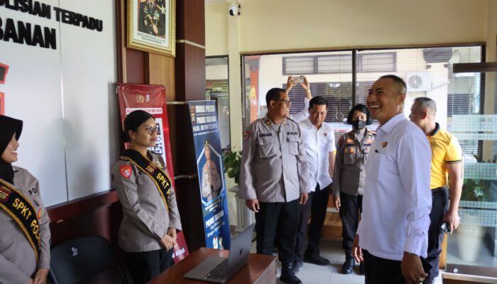 Polres Tabanan Siap Raih Predikat Terbaik, Tim Polda Bali Lakukan Penilaian Mendadak Lomba Kebersihan Mako Hari Bhayangkara ke-80