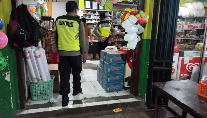 Cegah terjadinya Kriminalitas Pada Malam Hari, Polsek Penebel Laksanakan Patroli Blue Light