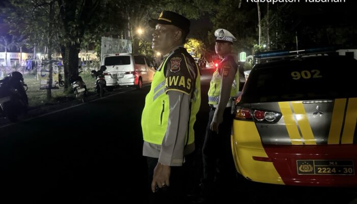 Cegah 3C (Curat, Curas, Curanmor), Polsek Kediri Tingkatkan Pelaksanaan Patroli Barcode Jagra Dewata Dini Hari