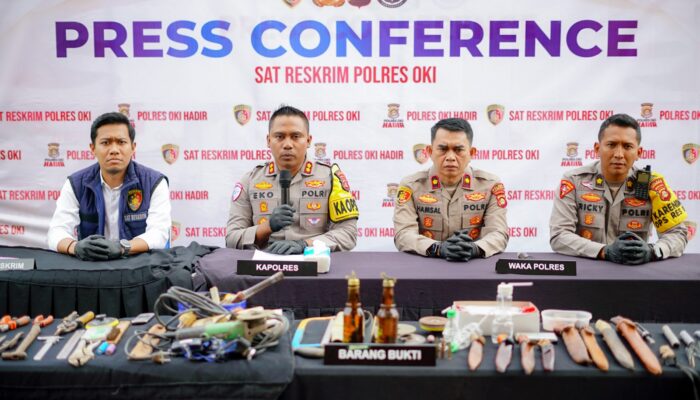 Polda Sumsel Bongkar Pabrik Senjata Api Rakitan di OKI, Satu Residivis Ditangkap
