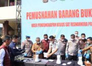 Polres Lubuk Linggau Musnahkan 1,4 Kilogram Sabu, Lima Tersangka Terjerat Hukum