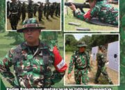 KODIM 0418/PALEMBANG GELAR LATIHAN MENEMBAK SENJATA RINGAN TW I DI LAPANGAN TEMBAK YONIF 200/BN GANDUS
