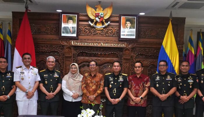 Audiensi Rektor UNAIR dengan Kapuskes TNI dan Kapuskesad, bahas penguatan SDM Kesehatan