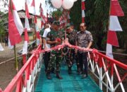 Dandim 0201/Medan Meresmikan Renovasi Jembatan Gantung Panigara,Akses Warga Polonia Kembali Lancar