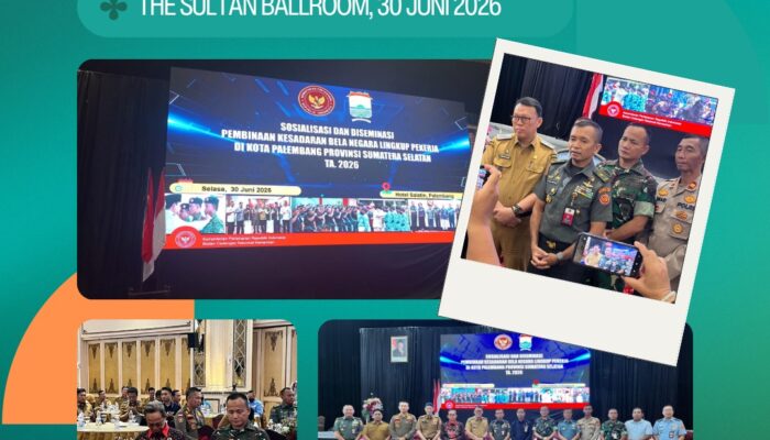 Kasdim 0418/Palembang Hadiri Sosialisasi Bela Negara bagi Pekerja di Palembang
