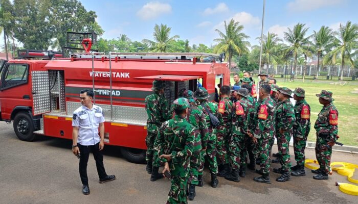 Kodim 0418/Palembang Gelar Latihan Dalam Satuan Bersama Damkar Kota Palembang, Tingkatkan Kesiapsiagaan Personel