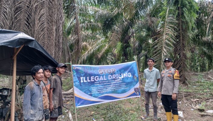 Bhabinkamtibmas Desa Dawas Gencarkan Imbauan Stop Illegal Drilling kepada Masyarakat