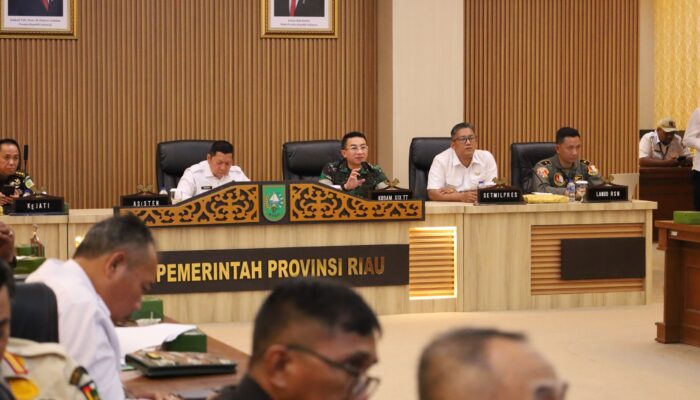 Kodam XIX Tuanku Tambusai Perkuat Sinergi Pengamanan Kunjungan Wakil Presiden RI di Riau