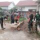 Progres Pembangunan Pos Keamanan Mushola Baitul Maksurin Terus Dikebut Satgas TMMD ke-129 Kodim 0418/Palembang