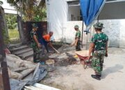 SATGAS TMMD KE-129 KODIM 0418/PALEMBANG BANGUNAN SUMUR BOR SASARAN 7 DI RUMAH TAHFIDZ