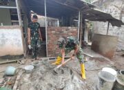 Hari Kedelapan TMMD ke-129, Satgas Kodim 0418/Palembang Percepat Rehabilitasi Rumah Bapak Fernando
