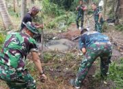TMMD Ke-129 Kodim 0418/Palembang Mulai Bangun Pondasi Menara Sumur Bor di Kampung Kreatif Pelangi