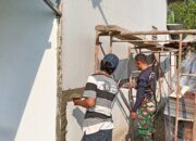 Hari Ke-11 TMMD Ke-129, Rehab Rumah Ibu Suwarni Masuki Tahap Plester dan Pemasangan Kalsiboard