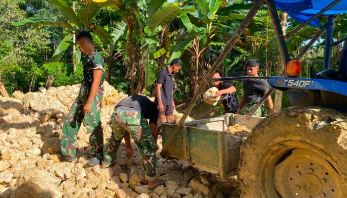 Bakti TNI Hadirkan Akses Jalan Lebih Baik bagi Warga Hilihambawa