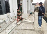 Hari Ke-15 TMMD Ke-129, Satgas Kodim 0418/Palembang Percepat Pembangunan Mushala Baitul Makmurin