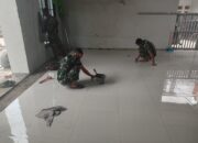 Satgas TMMD Ke-129 Kodim 0418/Palembang Kebut Finishing Mushala Baitul Makmurin di Hari Ke-15