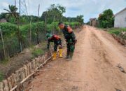 Tinjau Jalan TMMD 750 Meter, Wadan Satgas Pastikan Pembangunan Sesuai Target