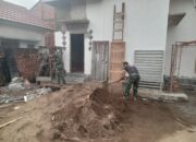 Satgas TMMD Ke-129 Kodim 0418/Palembang Percepat Finishing Mushola Baitul Makfurin