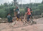Gotong Royong Satgas TMMD dan Warga Percepat Pembangunan Jalan 750 Meter di Talang Jambe