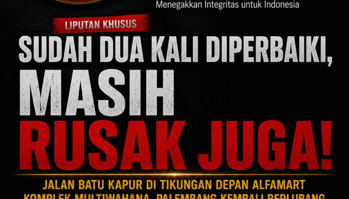 Sudah Dua Kali Diperbaiki, Masih Rusak Juga! Tikungan Bahaya Kembali Berlubang