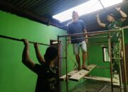 Satgas TMMD Ke-129 Kodim 0418/Palembang Percepat Rehab RTLH, Rumah Bapak Karyo Masuki Tahap Finishing
