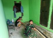 Gotong Royong Satgas TMMD Ke-129 Buahkan Hasil, Rehab Rumah Bapak Karyo Kini Tahap Pengecatan dan Atap Fiber