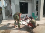 Tahap Akhir Pembangunan Mushola Baitul Magfurin, Satgas TMMD Fokus Pengecatan dan Finishing