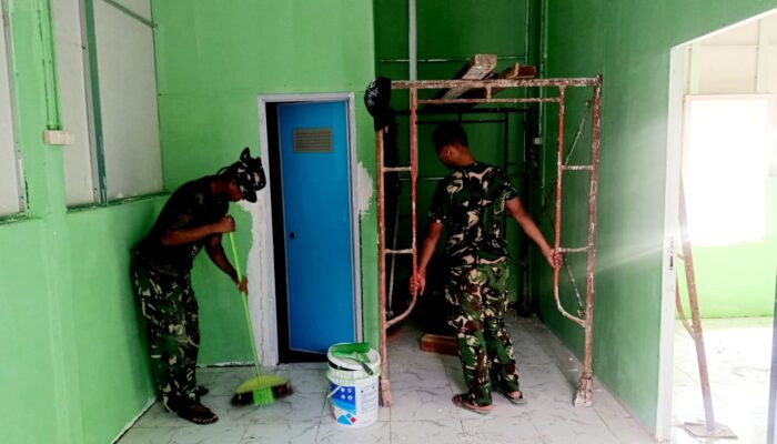 Gotong Royong TNI dan Warga Makin Solid di Hari ke-24 TMMD ke-129 Kodim 0418/Palembang