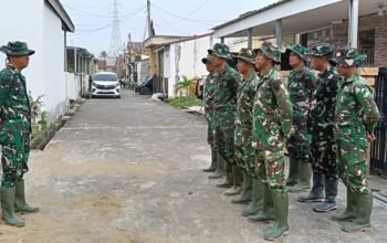 Jelang Turun ke Sasaran, Satgas TMMD ke-129 Kodim 0418/Palembang Gelar Apel Pagi