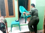 Gotong Royong TNI dan Warga Percepat Rehabilitasi RTLH Ibu Sriyanti