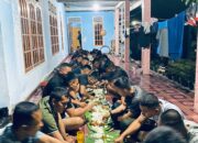 Makan Malam Bersama Warga, Wujud Kemanunggalan TNI dan Warga Makin Erat di Lokasi TMMD ke-129