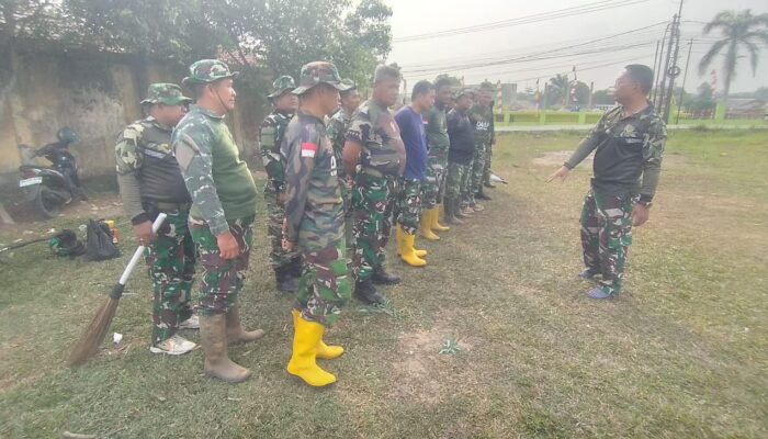 Tak Hanya Bangun Infrastruktur, Satgas TMMD Jaga Kebersihan Jelang Penutupan