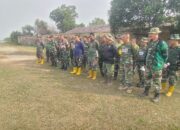 Jelang Penutupan TMMD ke-129, Satgas Bersama Anggota Kodim 0418/Palembang Bersihkan Area Kegiatan