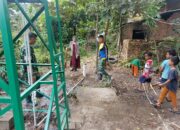 Jelang TMMD Berakhir, Satgas Rapikan Area Sumur Bor Kampung Kreatif Pelangi