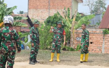 Penutupan TMMD Tinggal Hitungan Hari, Satgas Kodim 0418/Palembang Siapkan Tenda VVIP